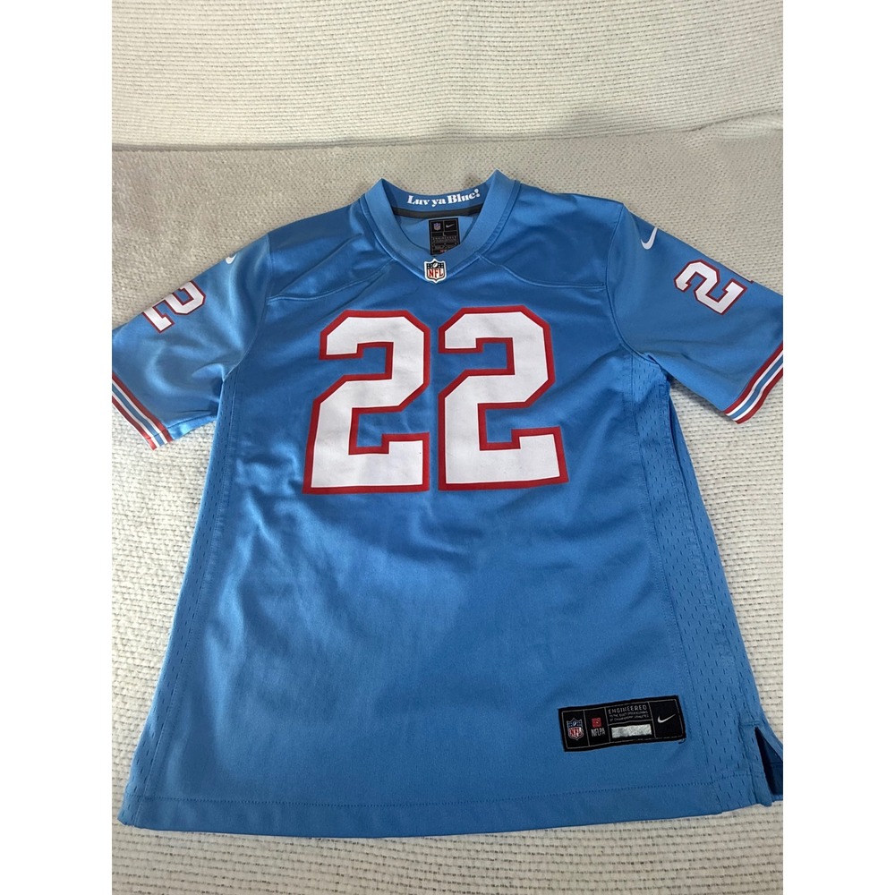 Nike NFL Tennessee Titans Derrick Henry 22 Jersey Luv ya Blue Light Blue Large